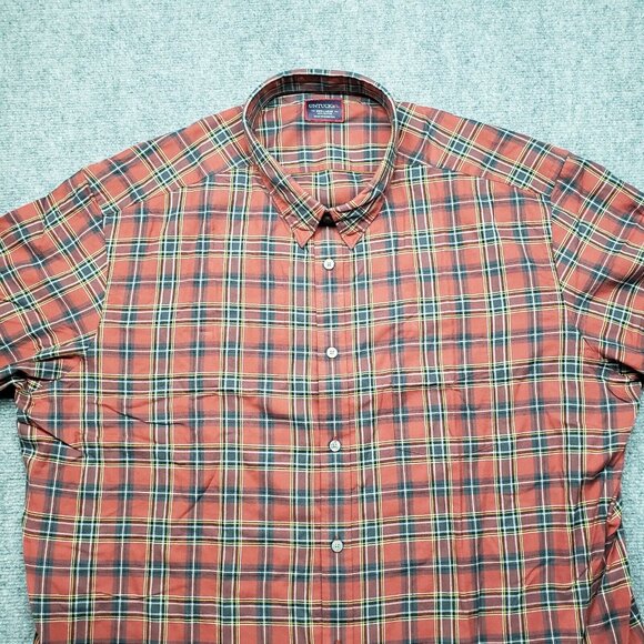 UNTUCKit Catarratto Shirt Mens 3XL Red Plaid Long Sleeve Flannel Button Up New - Picture 2 of 10